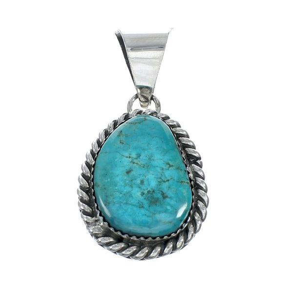 Navajo Native American Turquoise Sterling Silver Pendant SN20078